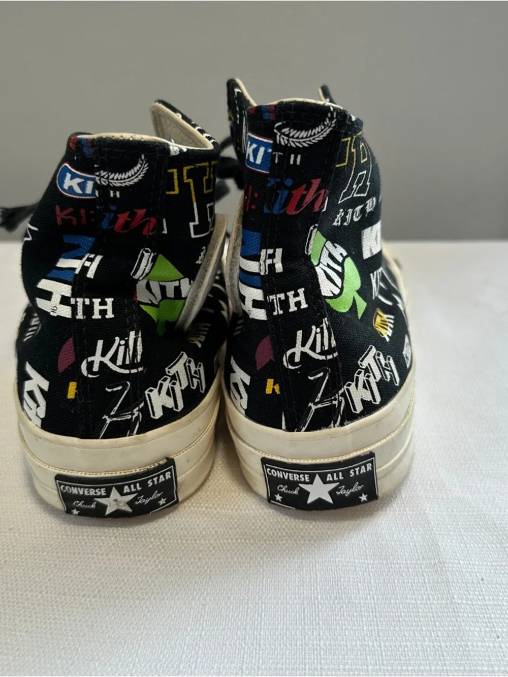 Converse Kith x Chuck 70 High 10th Anniversary Mens Size 7 Black All Over Print‎